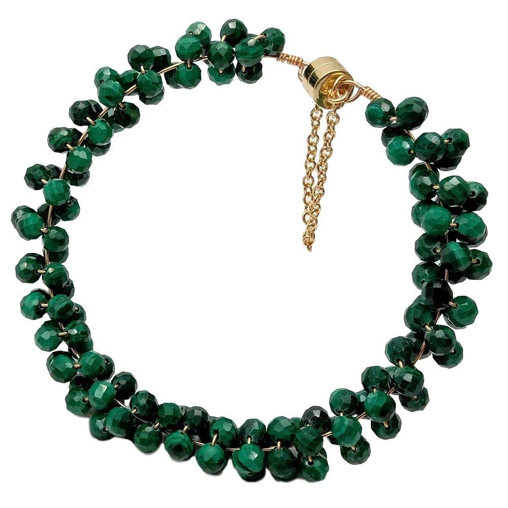 Bracciali & Braccialetti: Wunderschön Malachit Armband Perle 18.5 cm Bracelet – Nuovo (secondo la descrizione) da Prilly venduto da ilyria73 5