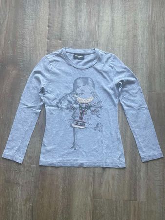 DSQUARED2 T-Shirt Girls Mädchen 8 J. grau, 100% Baumwolle