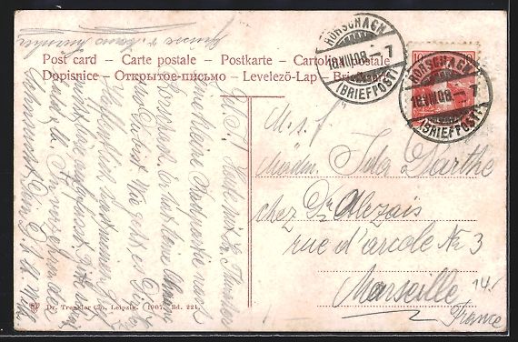 Cartoline postali: AK Rorschach, Partie am Hafen, Ruderboot – Usato da Berlin venduto da bartko-reher 1