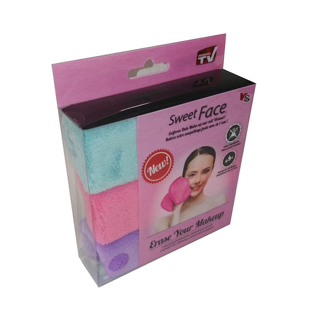 Cura del viso: Sweet Face Make-Up-Entferner Tuch, 3 Stk – Nuovo e nell'imballaggio originale da Wettingen venduto da kochshop 1