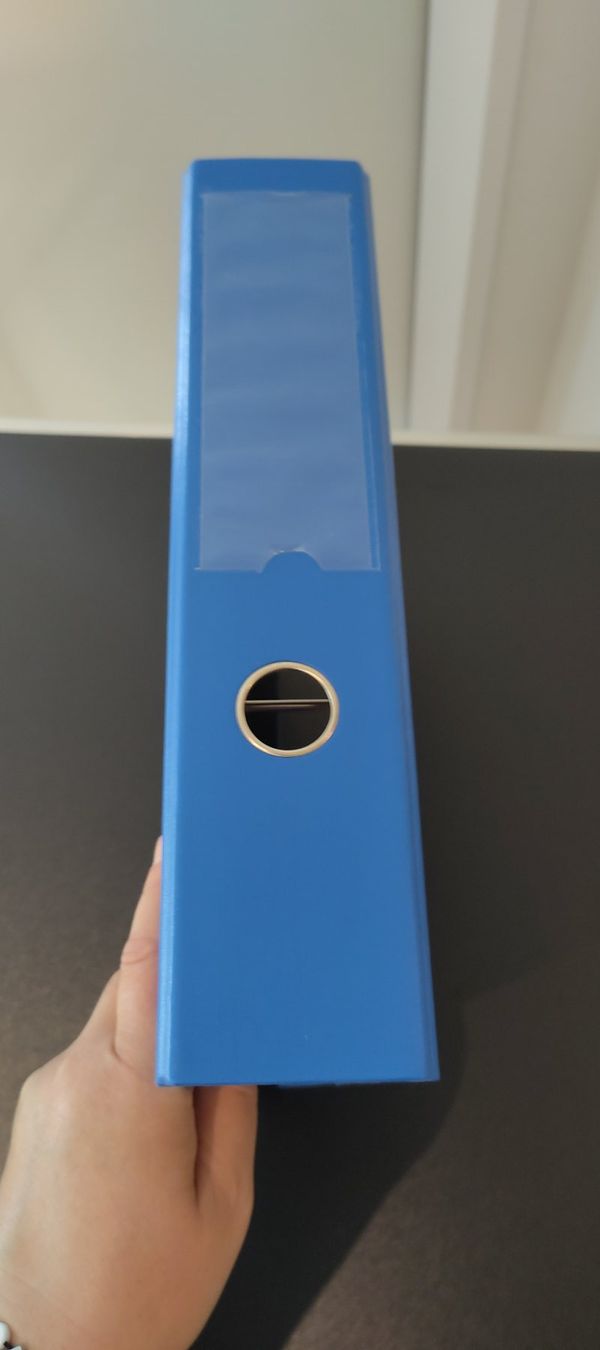 Raccoglitori: Ordner A4 Blau 75mm Breit mit Transparenthülle – Usato da Felben-Wellhausen venduto da AWDienstleistungen 3