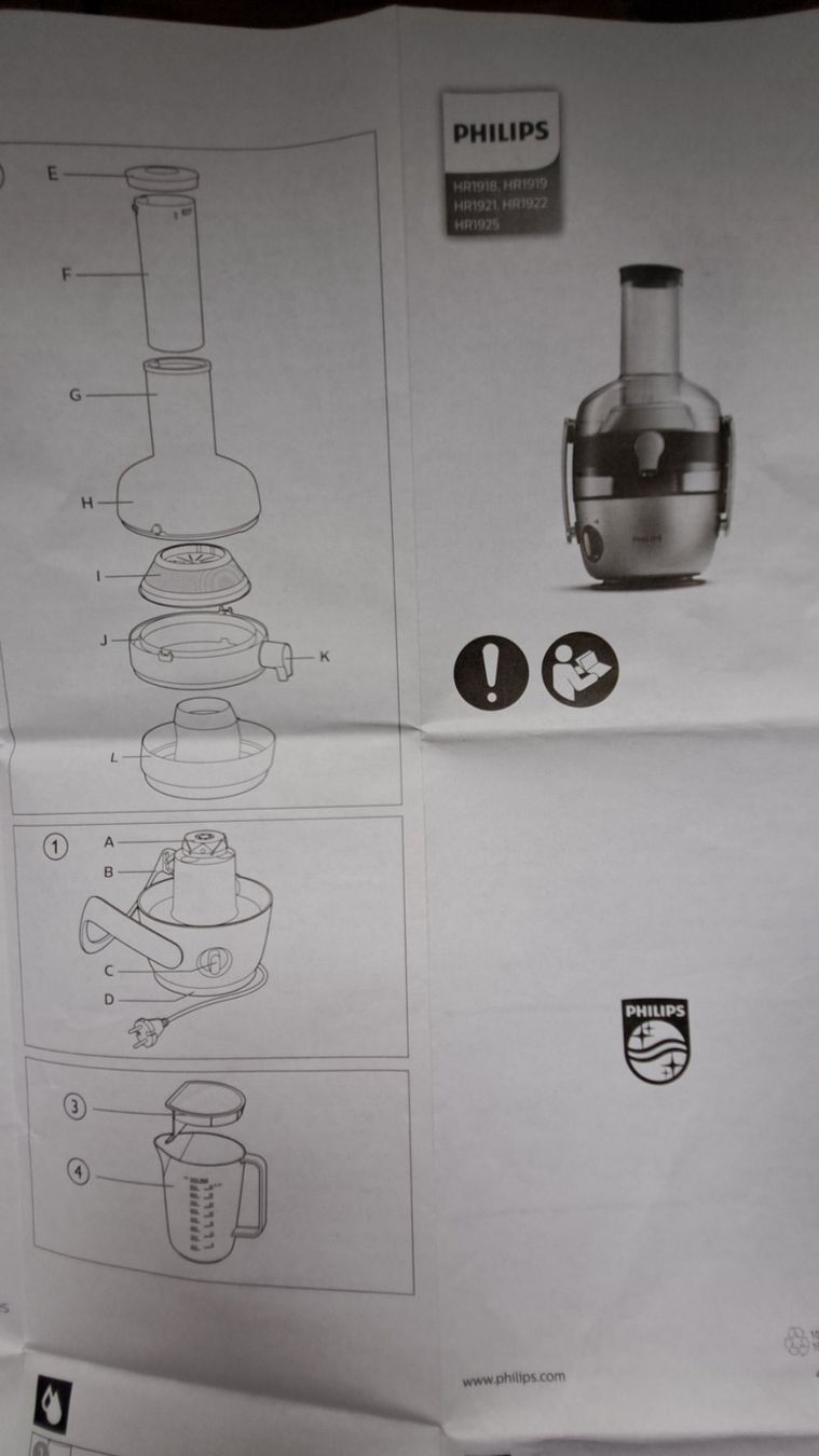 Philips Elettrodomestici da cucina: Entsafter Philipps HR1921 – Usato da Jona venduto da Java20 1