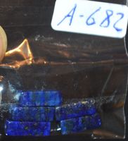 Rechtecke gelocht A-682 – Lapislazuli 4x4x13mm – 5 Stück
