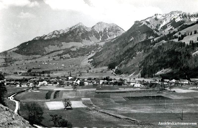 Cartoline postali: Grandvillard + ca. 1950 TOP – Usato da Emmenbrücke venduto da teestube
