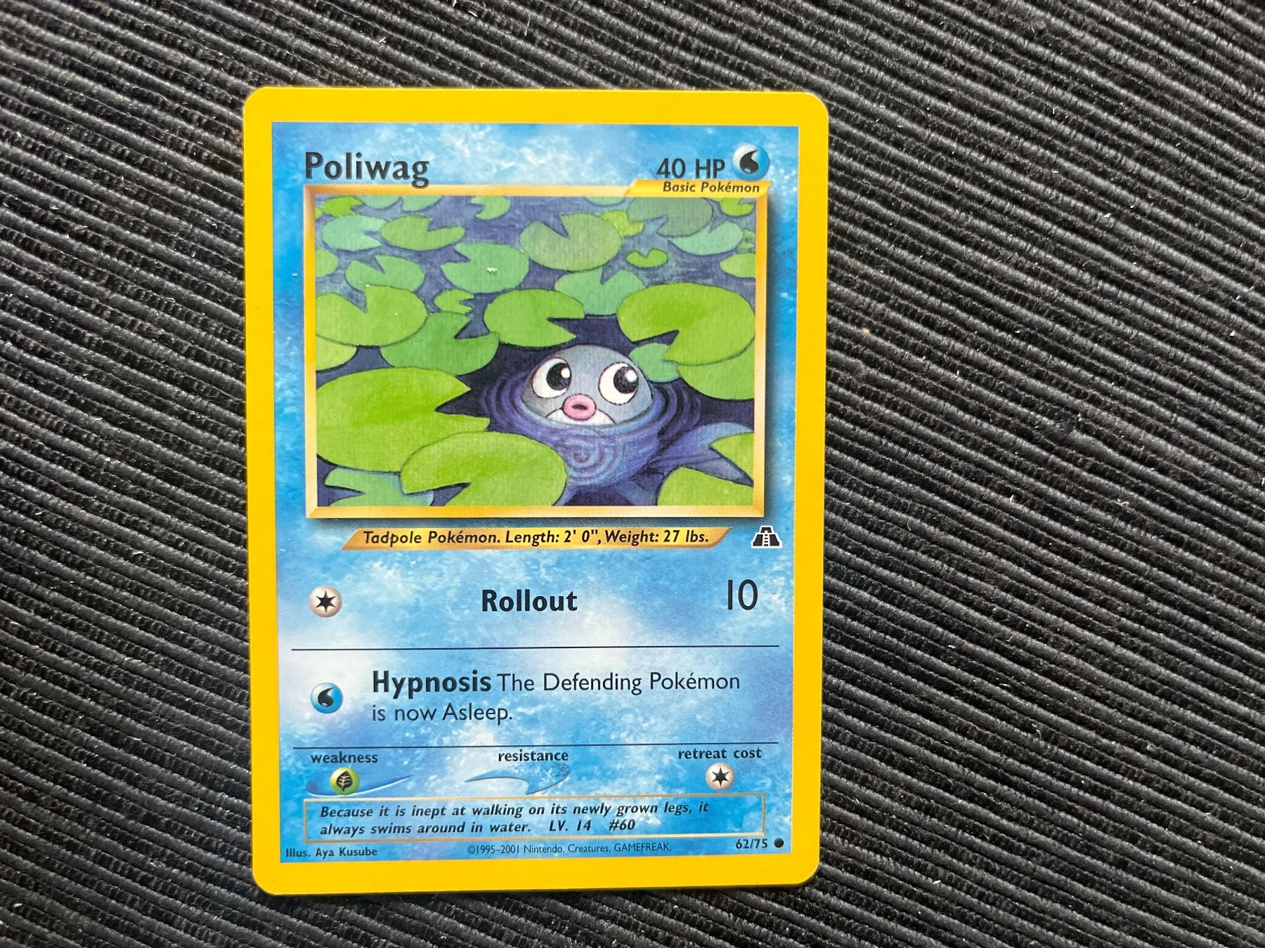 Pokémon Carte collezionabili: Pokemon Poliwag non Holo Neo Discovery – Usato da Wabern venduto da Collectfun