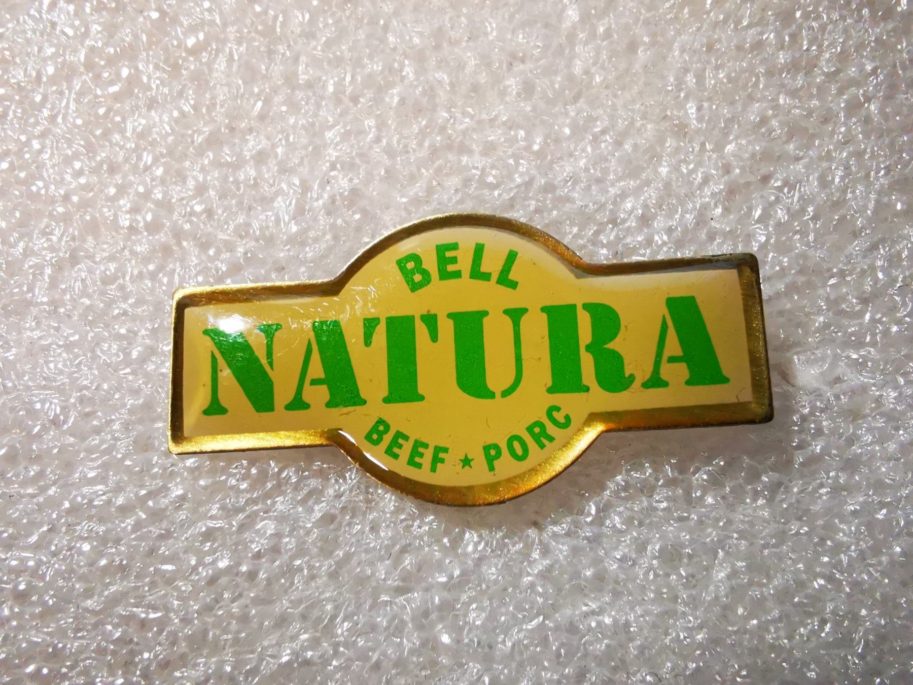 Placchette & Badge: Ansteckpin 4: Bell Nature Beef Porc – Usato da Oppligen venduto da Pin-Fall-Shop