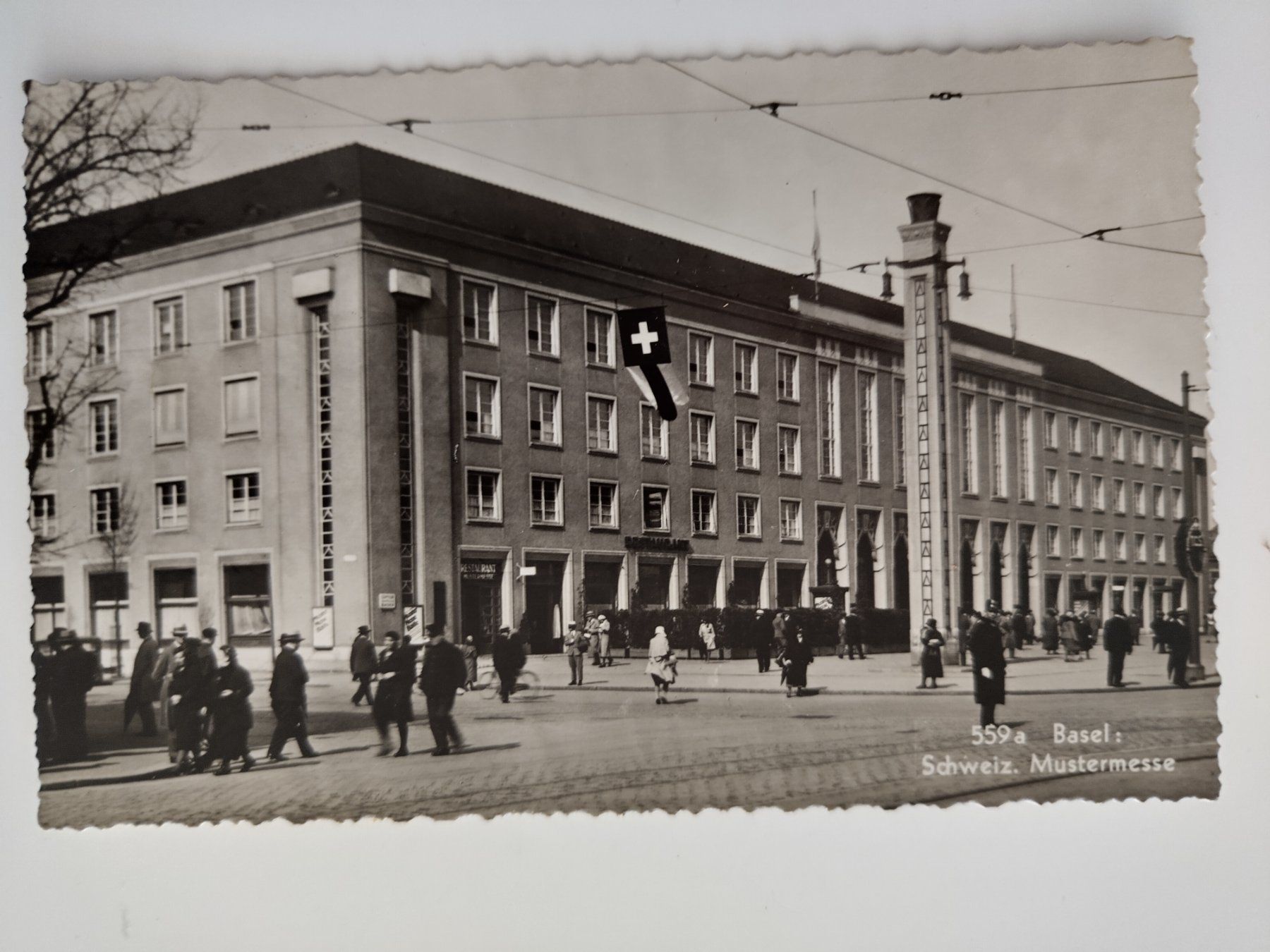 Cartoline postali: Basel, Schweiz. Mustermesse, Rarität! dat. 1940 – Usato da Ohmstal venduto da Lebensfreude05