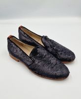AGL Attilio Giusti Leombruni Pailletten Loafer Slipper Gr.38