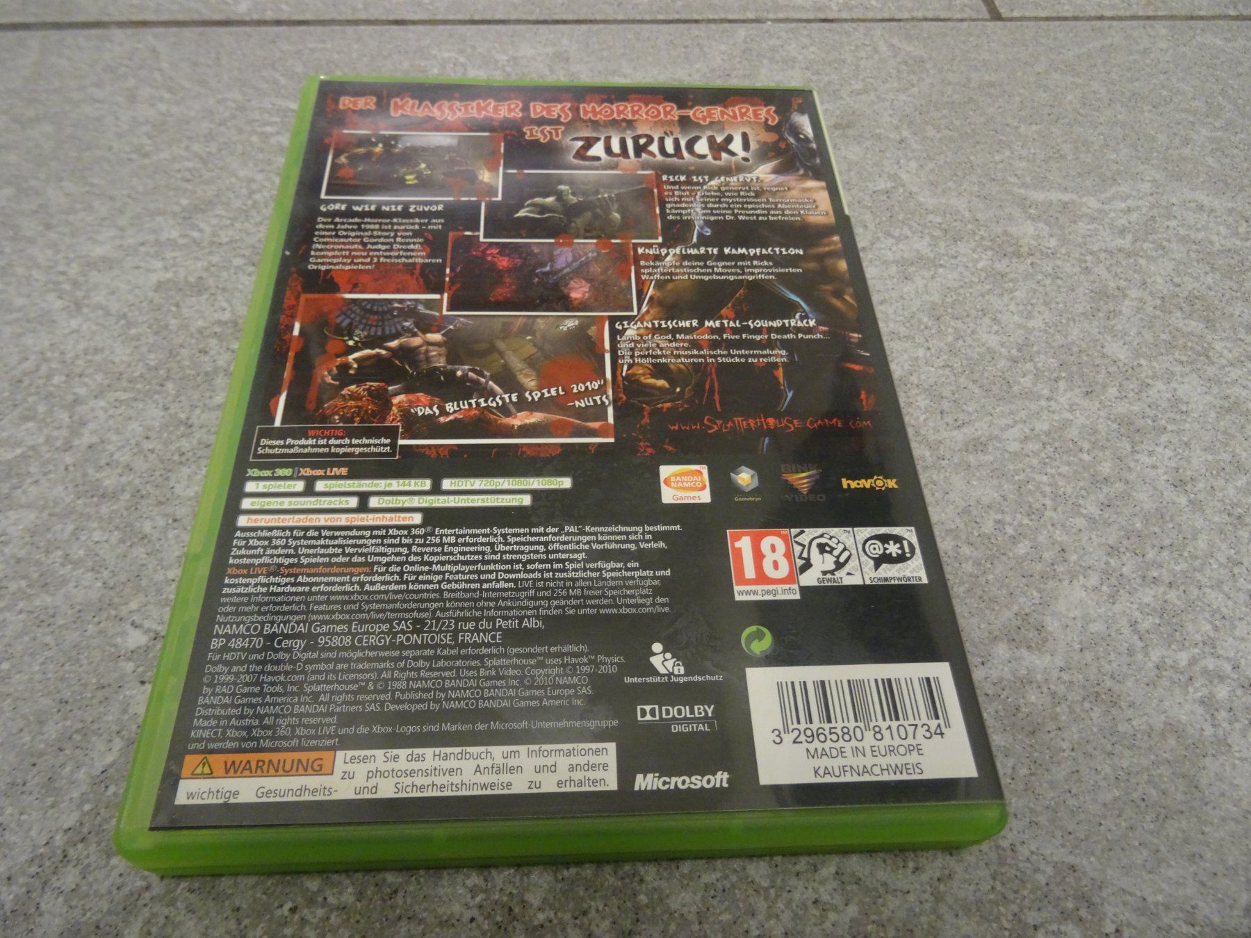 Microsoft Giochi: Splatterhouse - Xbox 360 - – Usato da Olten venduto da Disc-Ausverkauf 2