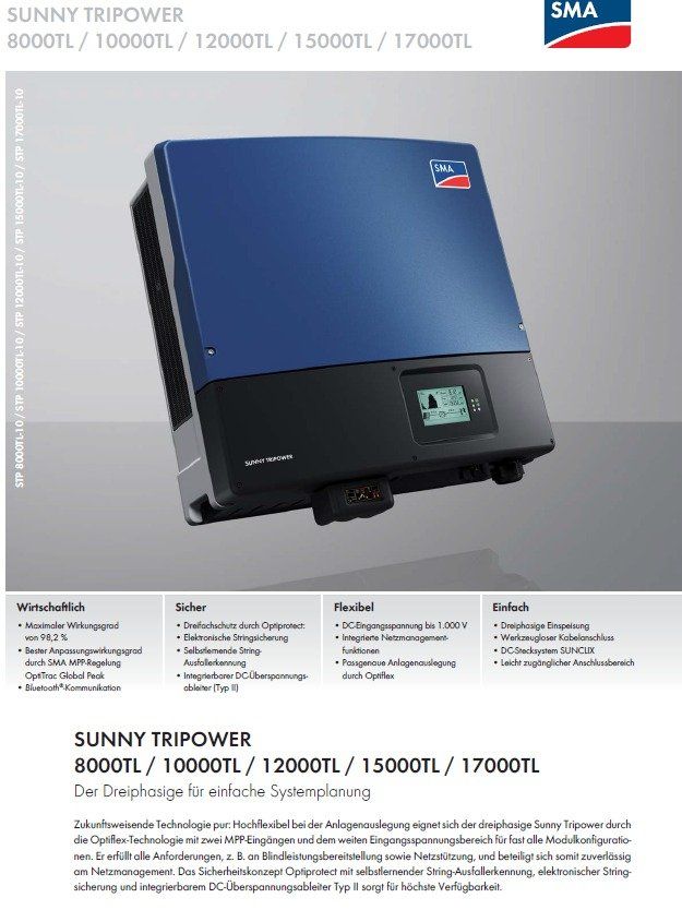 Inverter: SMA Wechselrichter STP 8000 TL10 – Usato da Balzers venduto da frusina2 2