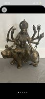 Hindu Göttin Durga auf Tiger, Bronze !