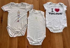 3 Bodys, Strampler für den Sommer, Grösse 74/80