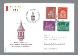 1963, ILL. FDC BAUDENKMÄLER ET-0 BERN, LUXUS, AB 1.-!
