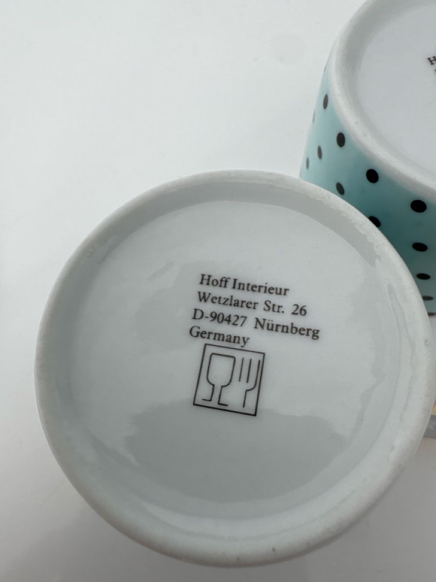 Tazze: Espresso-Kaffee-Tassen Set, getupft – Nuovo (secondo la descrizione) da Huttwil venduto da graesihu 2