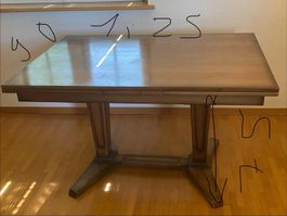Esstisch ausziehbar Holz braun 125x75cm guter Zustand
