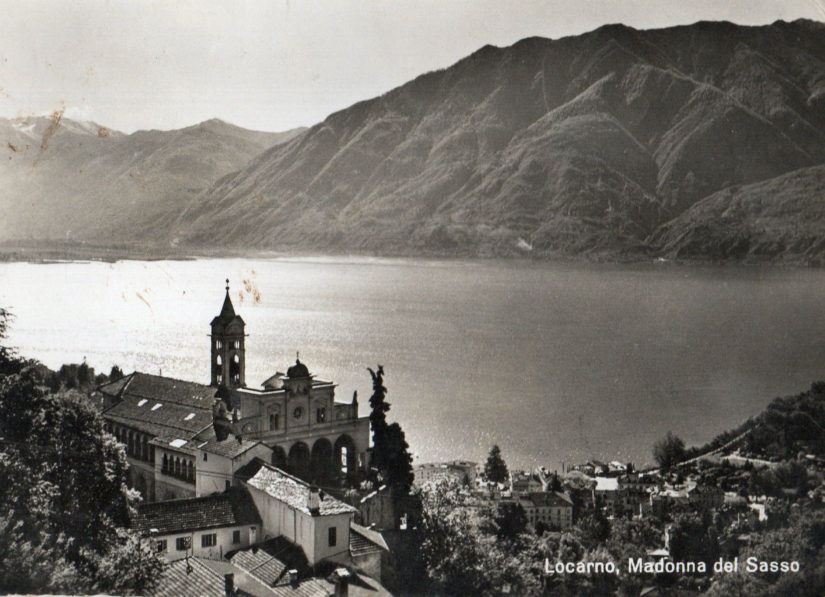 Cartoline postali: Locarno - Madonna del Sasso – Usato da Melano venduto da pisonsdro