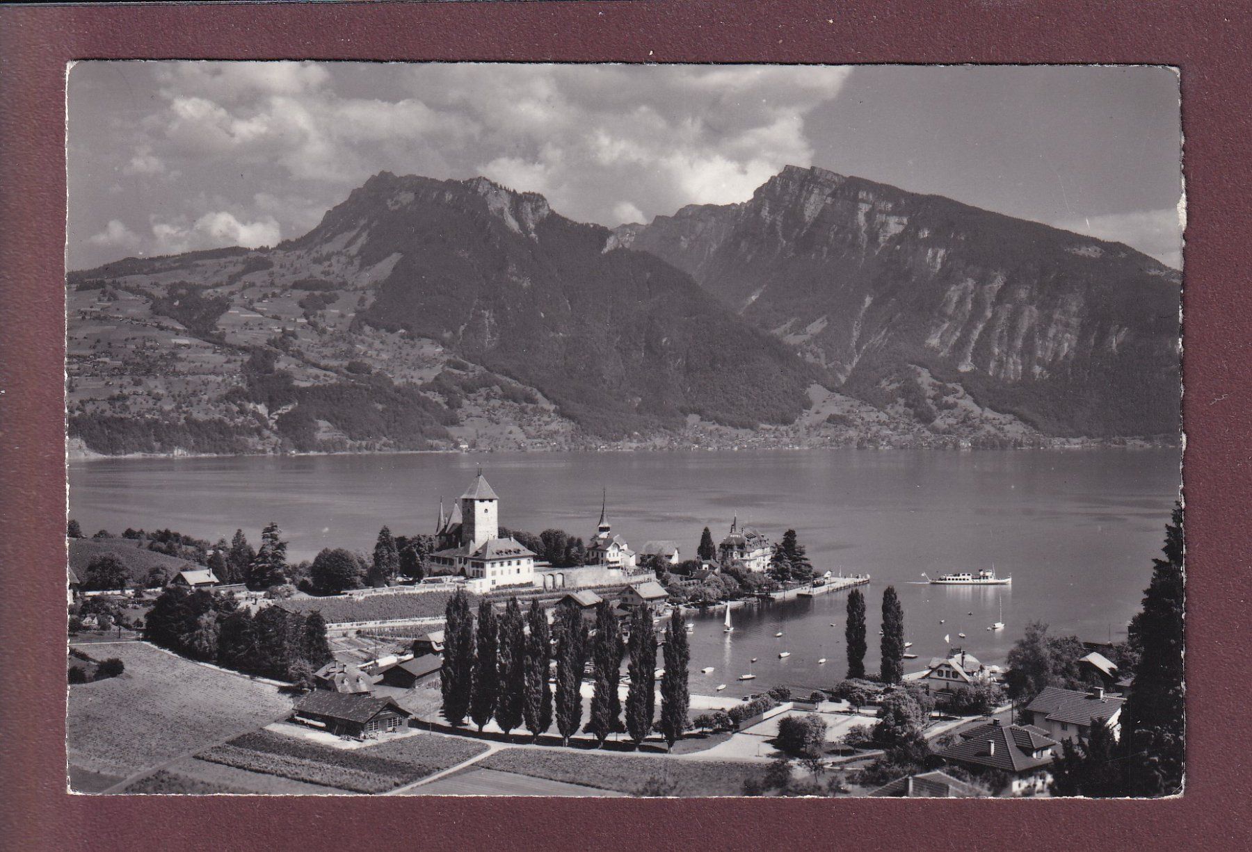 Cartoline postali: SPIEZ - Schloss - Hafen - 1965 – Usato da Pully venduto da nicecards