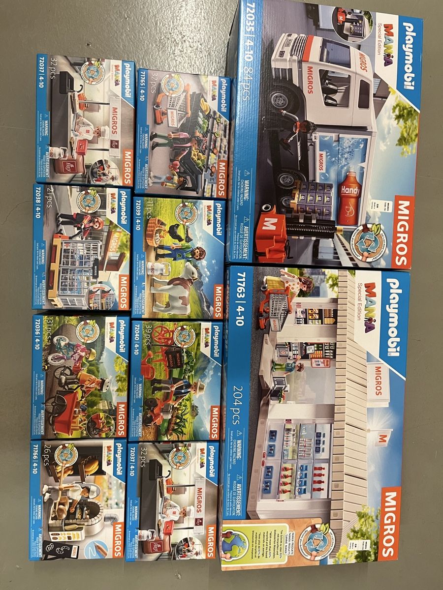 Playmobil Giocattoli: Playmobil Mania Migros Set – Nuovo e nell'imballaggio originale da Einigen venduto da yamaha113