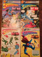 4 Superman und Batman Hefte  60&70er Jahre deutsch Ehapa
