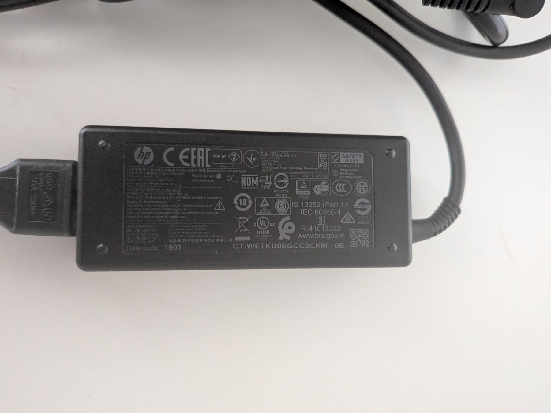 Hewlett Packard Caricabatterie: Original HP laptop chargeur 45W – Usato da Genève venduto da hbs_pro 1