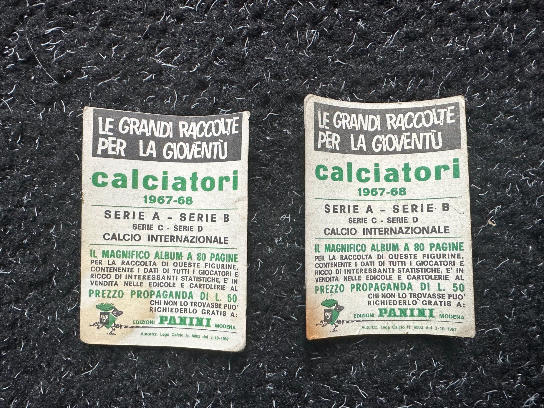 Panini Carte collezionabili: Panini Bilder mitte/ende 60er Jahre – Usato da Rüfenacht BE venduto da Motoroil 5