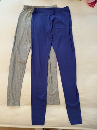2 Leggings Yoga, Gr. XS, grey blue