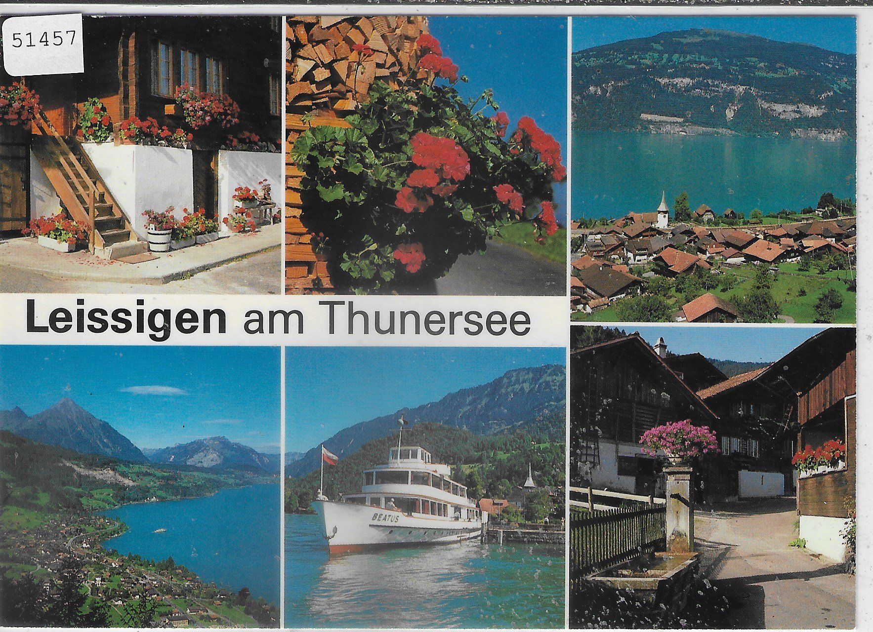 Cartoline postali: Leissingen am Thunersee - Multiview – Usato da Ettingen venduto da Kartenplanet
