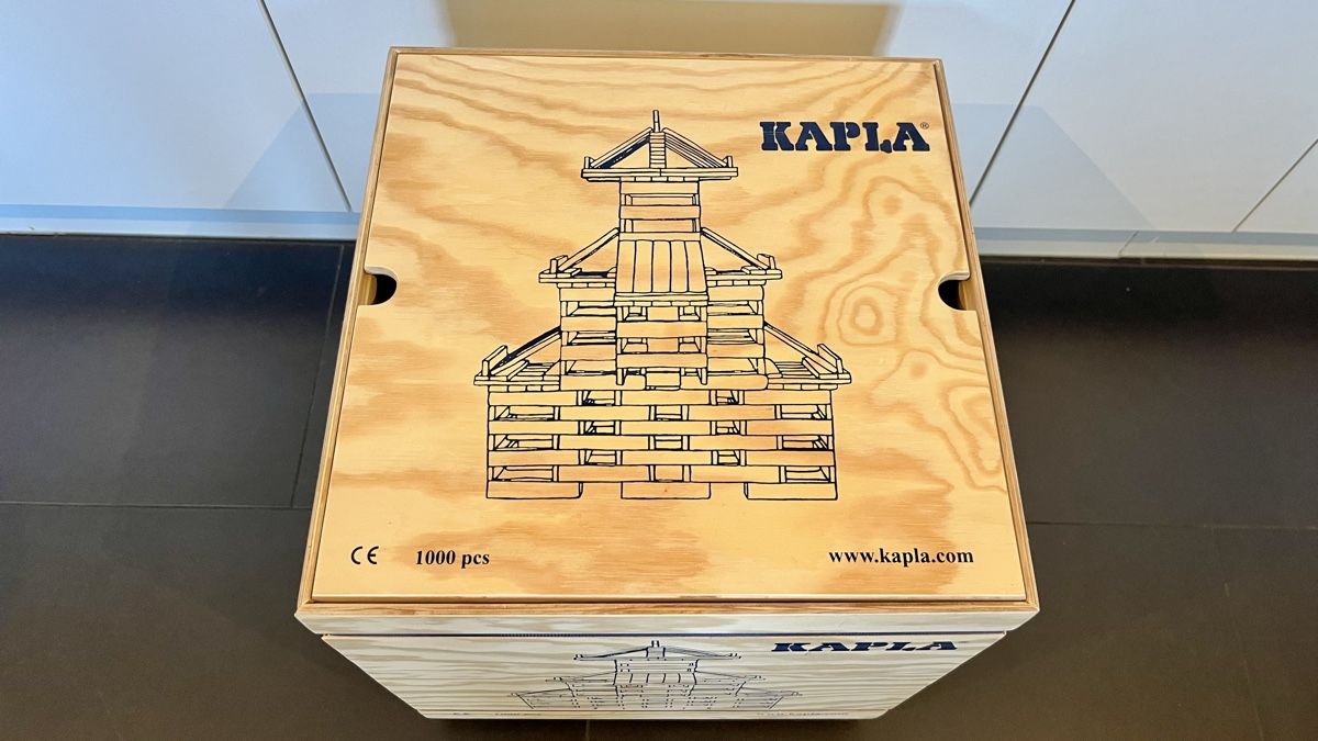 Kapla Giocattoli: Kapla Bausteine Holzplättchen 1000 Stück Box Rollbox – Usato da Basel venduto da kitu 2