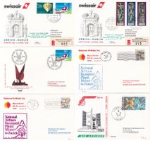 41 Stk. CH Flugpost Briefe ab 1979, Swissair etc.