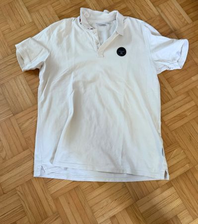 NAPAPIJRI Poloshirt, Gr XL, Weiss/Beige