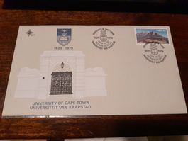 Enveloppe philatélique commémorative - Université Cape Town!