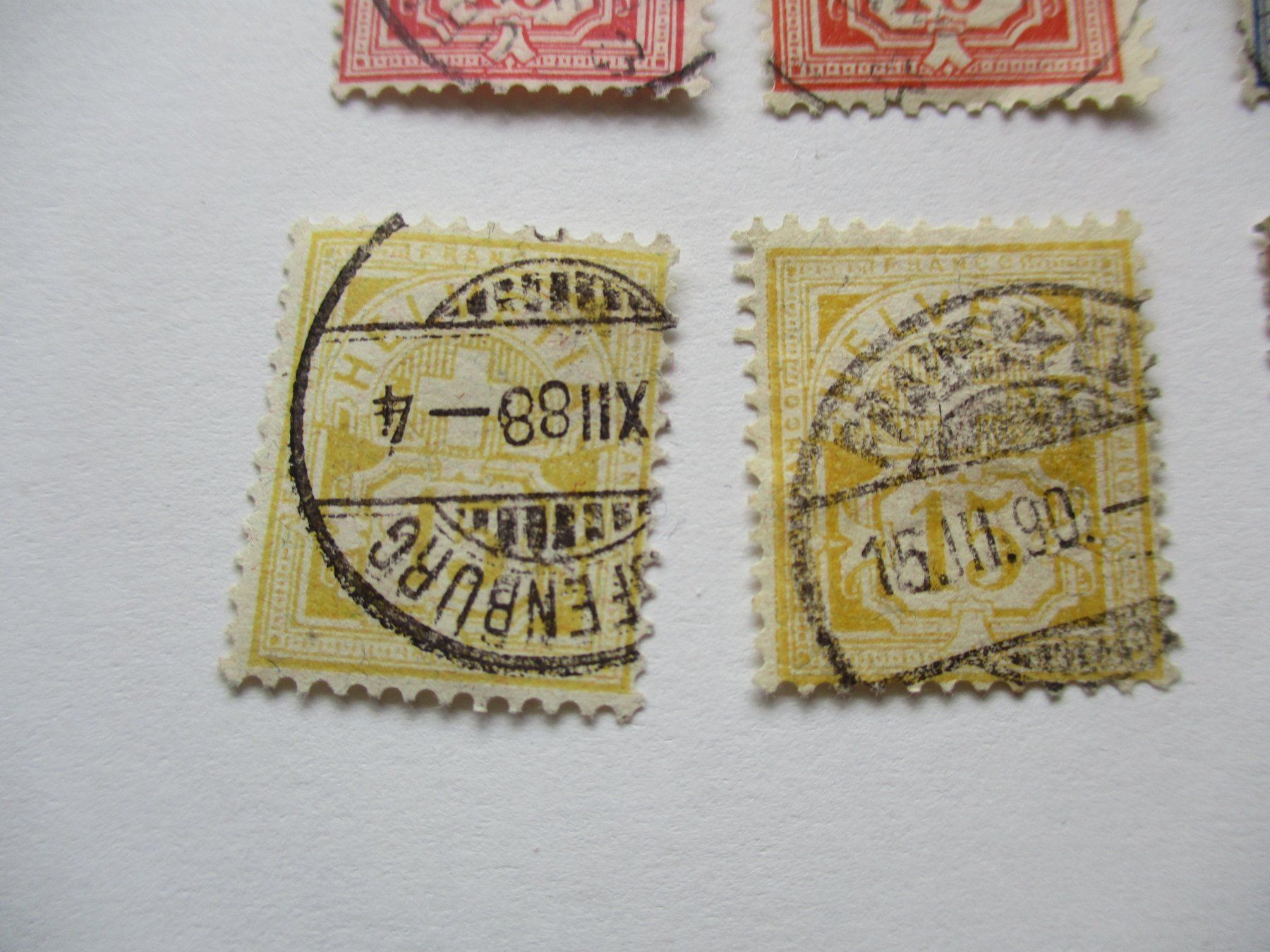 Alle Briefmarken: Lot de timbres Helvetia "chiffre" – Gebraucht aus La Sarraz von plu_v9cf 3