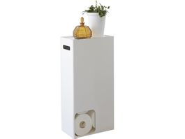 Stahl Toilettenpapierspender, minimalistisches Design, weiss