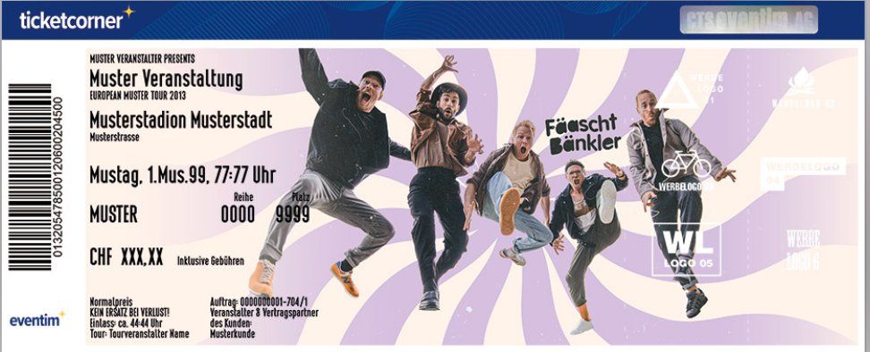 Biglietti: Fäaschtbänkler Ticket 29. Mai Entra Jona 2 oder 4 Stück – Nuovo (secondo la descrizione) da Zürich venduto da kerviel