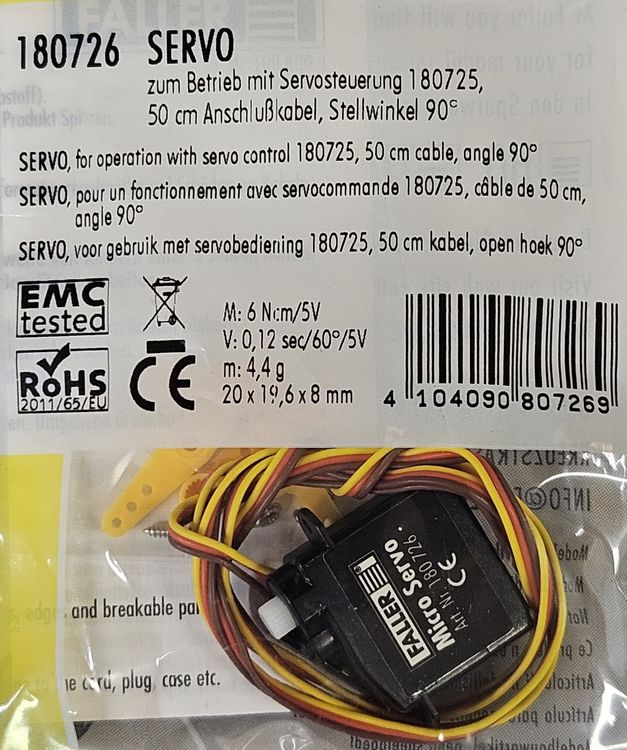 Faller 180726 Servo Stellweg und Geschwindigkeit einstellbar (Neu und ...