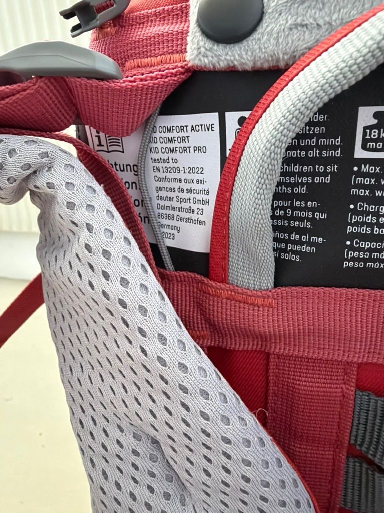 Deuter Bauch- & Rückentragen: KID Comfort Active SL rot – Gebraucht aus Bubendorf von glitchCat 4