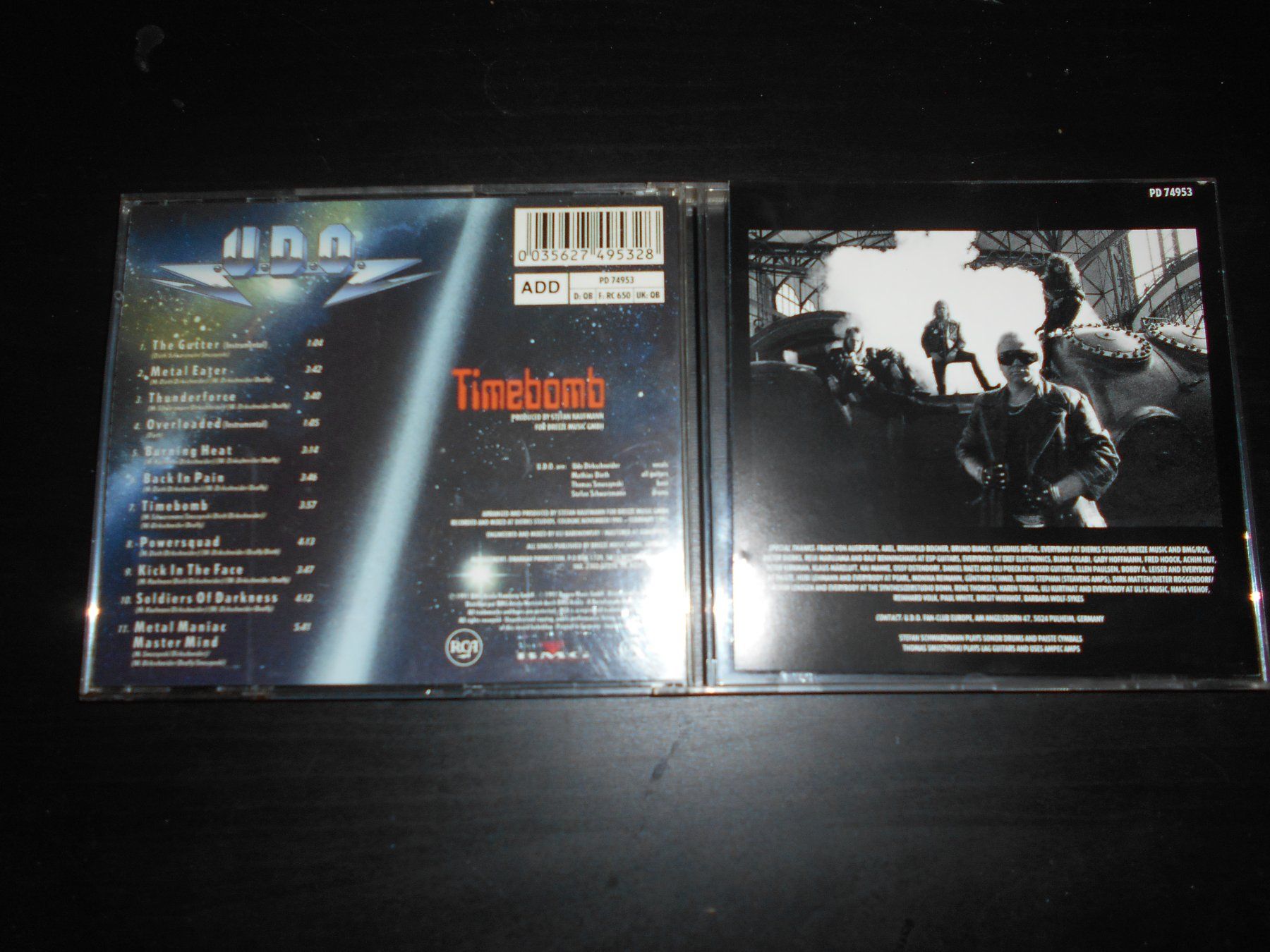 CD: U.D.O. – Timebomb / 1991 – Usato da Aarberg venduto da witchhunter01 1