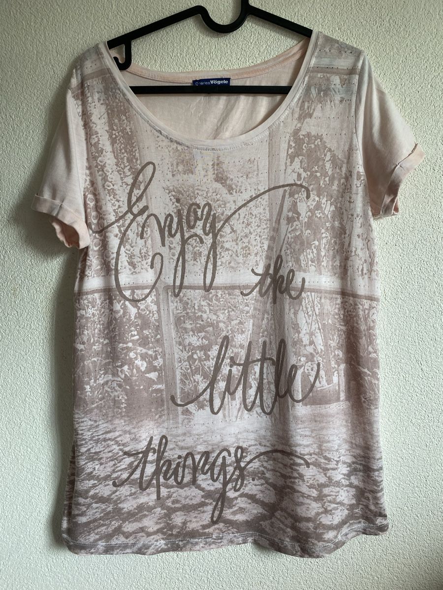 T-shirt: T-Shirt Gr. M "Enjoy the little things" – Usato da Lyss venduto da Sibella56