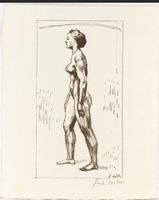 FERDINAND HODLER - Lithographie «Frauenakt», 1917