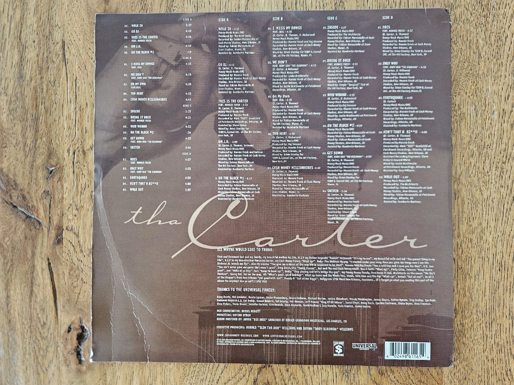 Schallplatten: Lil Wayne - Tha Carter - Vinyl Schallplatte – Gebraucht aus Luzern von Family_guy 1