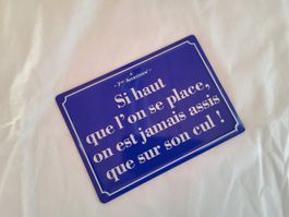 Plaque décorative en métal