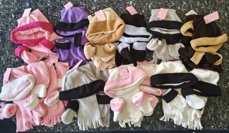 restposten 16X Kinder baby Winter Set Mütze Schal Handschuhe