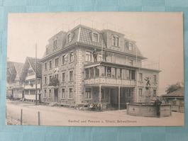 Gasthof und Pension Rössli Schwellbrunn alte Ansichtskarte