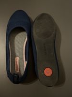 Giesswein Ballerinas blau Stoff Grösse 38 neuwertig