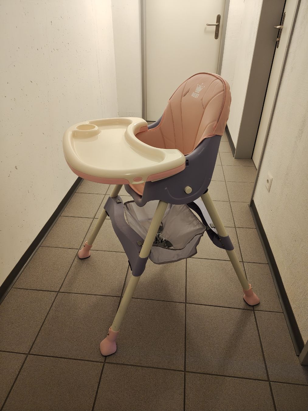 Seggioloni: Kinderhochstuhl mit Sitzverkleinerer rosa/grau – Usato da Wattwil venduto da nuz_v66l 3