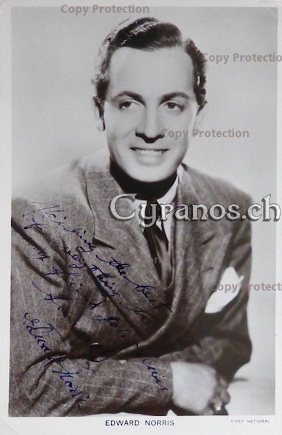 Autografi: Edward Norris (1911-2002) Schauspieler - Autogramm – Usato da Dietikon venduto da cyranos.ch