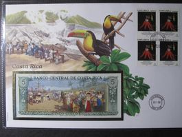Banknotenbrief Costa Rica 1996