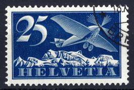 1934 25 Cts Flugpostmarke Kat.-Nr. F5z, sauber gestempelt