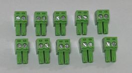 10 Stück 2 Pin Stecker für ESU Weichen Deckoder und Extender