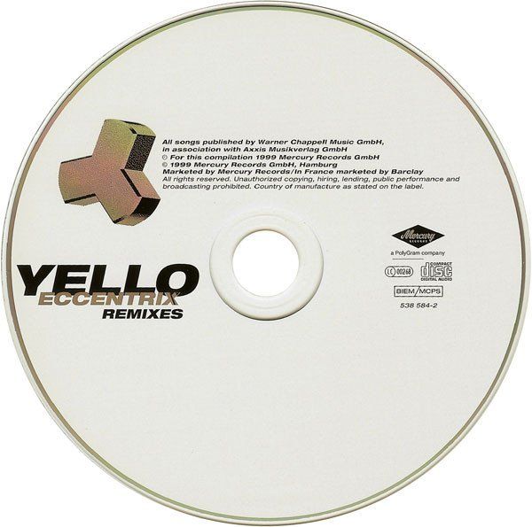 CD: Yello – Eccentrix Remixes - b – Usato da Brittnau venduto da Zibu 2